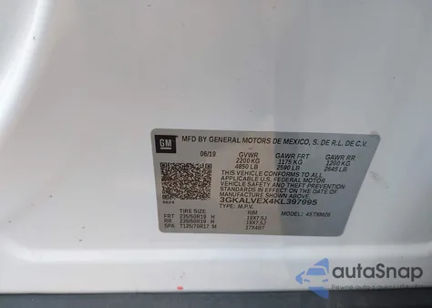 2019 GMC Terrain Slt z USA, uszkodzony, nr VIN 3GKALVEX4KL397995